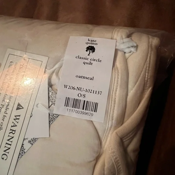 BNIB Kate Quinn Oatmeal Circle Quilt Bamboo - Picture 2 of 6